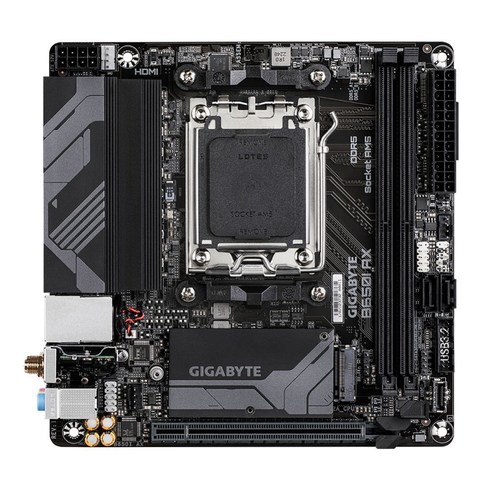 Motherboard for Intel processors Gigabyte B650I AX 1.0 M/B