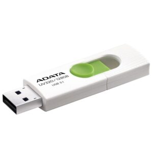 Flash drive ADATA  AUV320 128GB USB Flash Drive, White/Green 