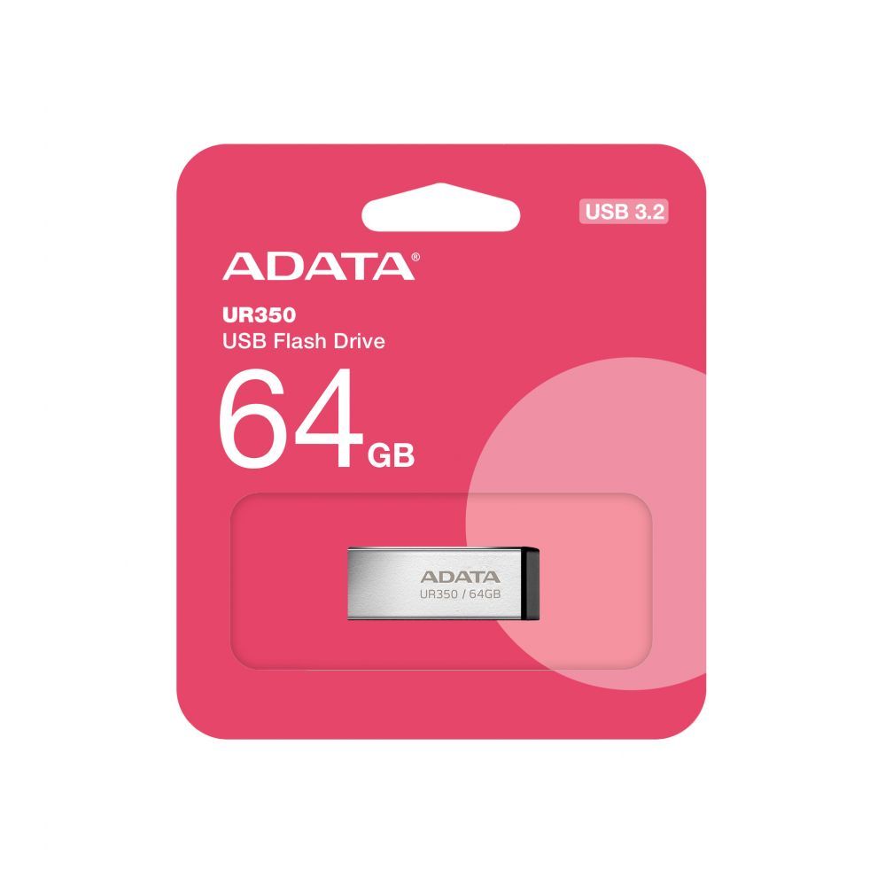 Flash drive ADATA UR350 64GB USB Flash Drive, Black