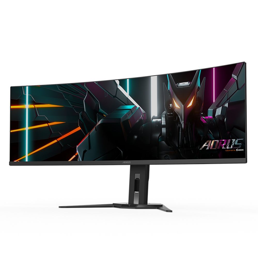 Monitor Gigabyte Gaming Monitor 49" OLED AORUS CO49DQ EK1, 5120x1440 DQHD, 3 ms, 250 cd/m2 (TYP), HDMI ports quantity 2, 144 Hz, Black