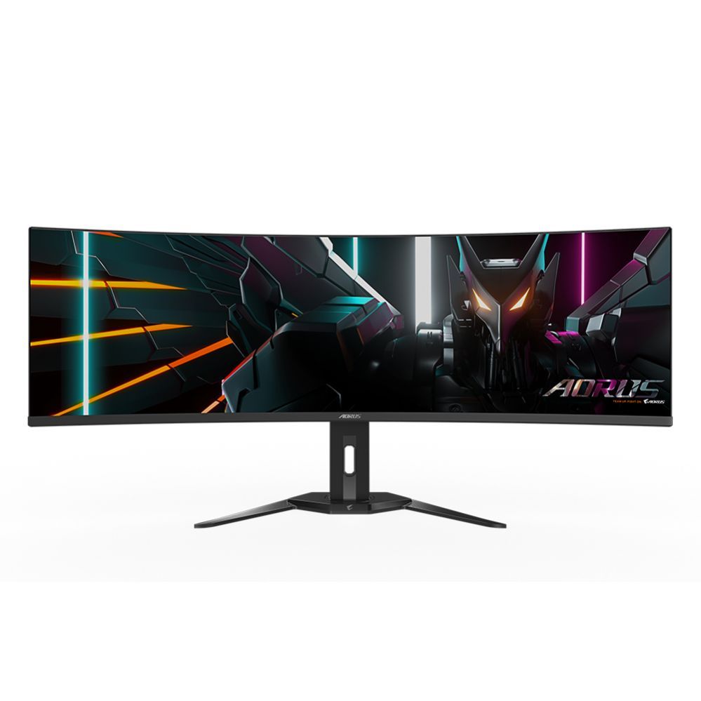 Monitor Gigabyte Gaming Monitor 49" OLED AORUS CO49DQ EK1, 5120x1440 DQHD, 3 ms, 250 cd/m2 (TYP), HDMI ports quantity 2, 144 Hz, Black