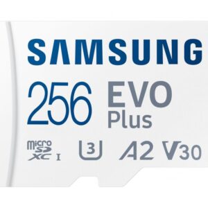 Memory cards Samsung  | MicroSD Card | EVO Plus | 256 GB | microSDXC Memory Card | Flash memory class U3, V30, A2