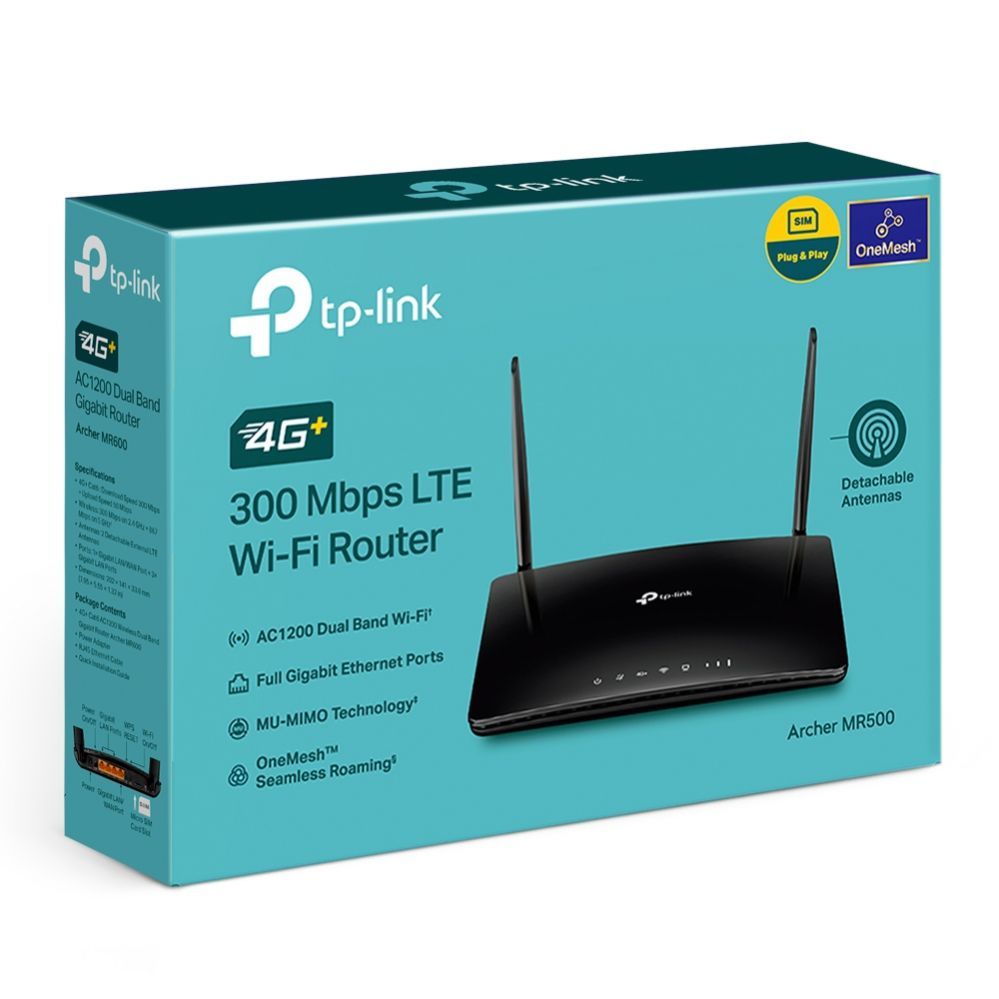 Routers TP-Link WRL ROUTER 1200MBPS 1000M 4P/DUAL BAND ARCHER MR500