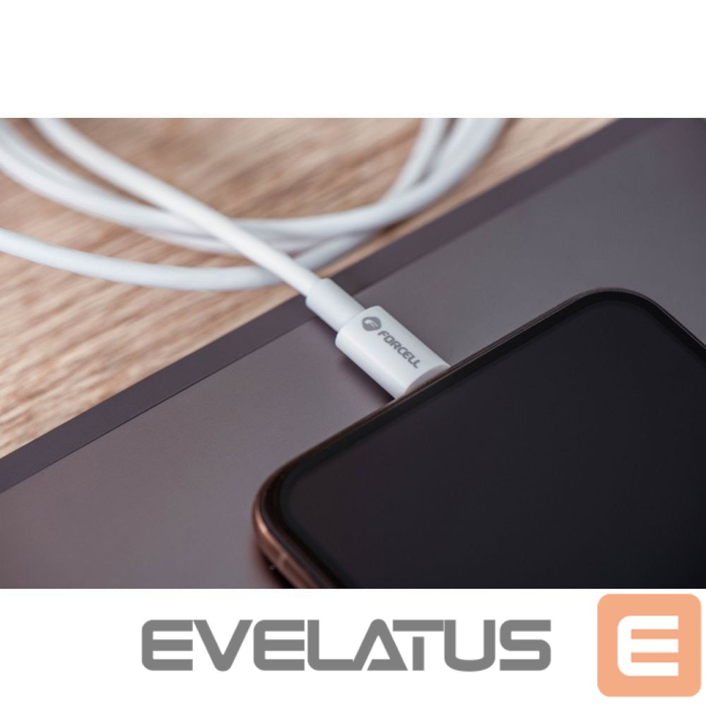 Cable Forcell Cable USB C to USB C Forcell F-Energy QC4.0 PD 5A 100W 3 m C339 white