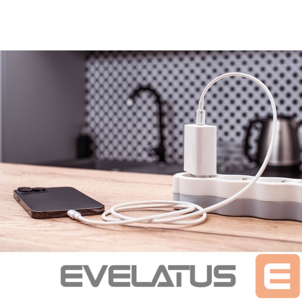 Cable Forcell Cable USB C to USB C Forcell F-Energy QC4.0 PD 5A 100W 3 m C339 white