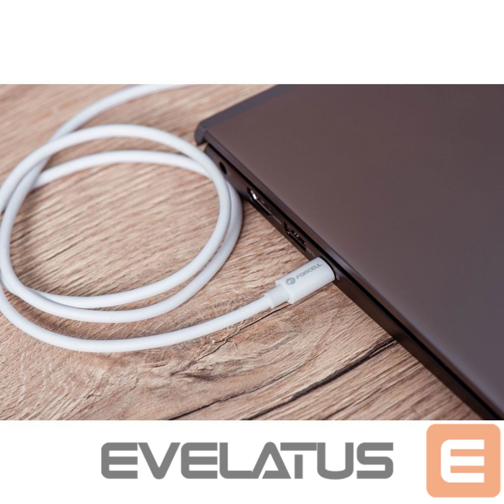 Cable Forcell Cable USB C to USB C Forcell F-Energy QC4.0 PD 5A 100W 3 m C339 white