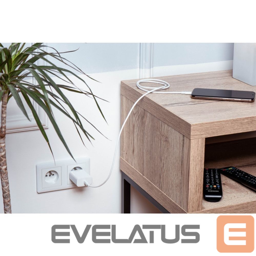 Cable Forcell Cable USB C to USB C Forcell F-Energy QC4.0 PD 5A 100W 3 m C339 white