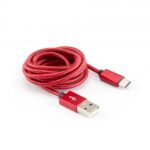 Cable Sbox  USB->Type-C M/M 1.5m CTYPE-1.5R Strawberry Red 