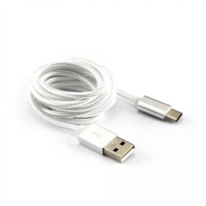 Cable Sbox  USB-TYPEC-15W USB->Type C M/M 1.5m Coconut White 