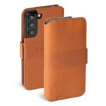Чехол на заднюю панель Krusell  Leather PhoneWallet Samsung Galaxy S22+ cognac (62468) 