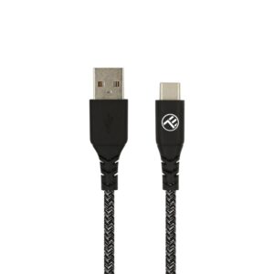 Cable Tellur  Green Data cable USB to Type-C 3A 1m nylon black 