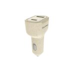 Auto aksesuāri Tellur  Green car charger, 36W, 6A (PD18W + QC3.0) cream 