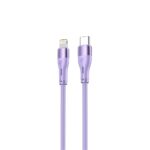 Kabelis Tellur  Silicone Type-C to Lightning Cable PD30W 1m Purple 