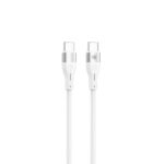 Cable Tellur  Silicone Type-C to Type-C Cable PD60W 1m White 