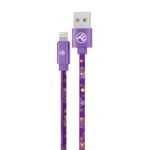 Kabelis Tellur  Graffiti USB to Lightning Cable 3A 1m Purple 
