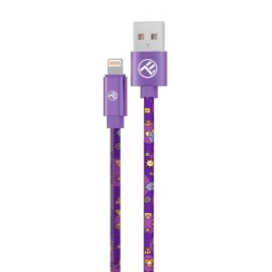 Kabelis Tellur  Graffiti USB to Lightning Cable 3A 1m Purple 