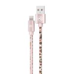 Kabelis Tellur  Graffiti USB to Lightning Cable 3A 1m Pink 