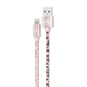 Kabelis Tellur  Graffiti USB to Lightning Cable 3A 1m Pink 