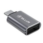 Cables and wires Tellur  USB-C to USB-A M/F Adapter 10Gbps, 3A Aluminum Alloy 