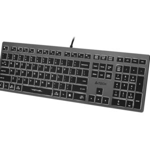 Arvuti klaviatuur A4Tech  47125 FSTYLER FX60H Grey White Backlit 