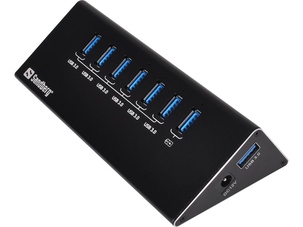 Converter Sandberg 133-82 USB 3.0 Hub 6+1 Ports