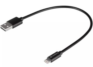 Kabelis Sandberg  441-40 USB>Lightning MFI 0.2m Black 