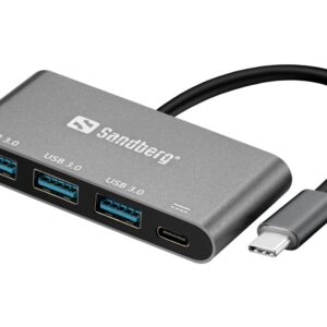 Converter Sandberg  136-03 USB-C to 3xUSB 3.0 Hub + PD 