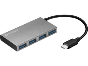 Parveidotājs Sandberg  136-20 USB-C to 4 xUSB 3.0 Pocket Hub 