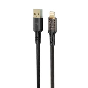 Kabelis Tellur  Data Cable USB to Lightning 2.4A 100cm Black 