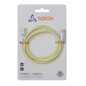 Cable Sbox  Type C - Type C M/M 1m yellow TYPEC-1-Y 