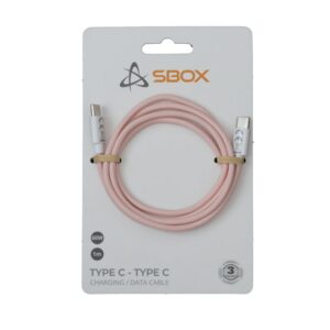 Cable Sbox  Type C - Type C M/M 1m pink TYPEC-1-P 