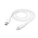 Kabelis Hama  Hama 00201598 Charging Cable, USB-C - Lightning 1m white 