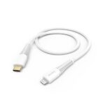 Kabelis Hama  Hama 00183309 Fast Charging/Data Cable, USB-C - Lightning 1.5m, W hite 