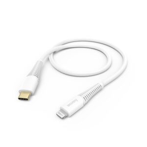 Kabelis Hama  Hama 00183309 Fast Charging/Data Cable, USB-C - Lightning 1.5m, W hite 