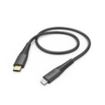 Кабель Hama  Hama 00183308 Fast Charging/Data Cable, USB-C - Lightning 1.5m Black 