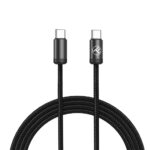 Зарядные устройства и провода Tellur  Minimalist USB-C to USB-C cable, 240W,2m, black 