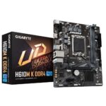 Intel procesoriaus pagrindinė plokštė Gigabyte  Mainboard||Intel H610|LGA1700|Micro-ATX|Memory DDR4|Memory slots 2|1xPCI-Express 3.0 1x|1xPCI-Express 4.0 16x|1xM.2|1xHDMI|4xUSB 2.0|2xUSB 3.2|1xRJ45|3xAudio port|H610MKDDR42.0 
