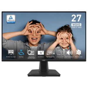 Monitoriai MSI  LCD Monitor||PRO MP275Q|27"|Panel IPS|2560x1440|16:9|100Hz|Matte|1 ms|Speakers|Tilt|Colour Black|PROMP275Q 