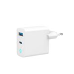 Lādēšanas ierīces un kabeļi Gembird  CHARGER USB 45W 2PORT GAN/TA-UC-PDQC45L-W-01 