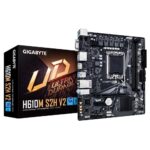 Intel procesoriaus pagrindinė plokštė Gigabyte  Mainboard||Intel H610|LGA1700|Micro-ATX|Memory DDR5|Memory slots 2|1xPCI-Express 3.0 1x|1xPCI-Express 4.0 16x|1xM.2|1x15pin D-sub|1xHDMI|2xDisplayPort|4xUSB 2.0|2xUSB 3.2|1xPS/2|1xRJ45|3xAudio port|H610MS2HV21.0 