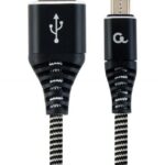 Kabelis Gembird  CABLE USB2 TO MICRO-USB 1M/CC-USB2B-AMMBM-1M-BW 