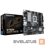 Pamatplate Intel procesorsiem Gigabyte  Mainboard||Intel B760 Express|LGA1700|Micro-ATX|Memory DDR5|Memory slots 4|2xPCI-Express 3.0 1x|1xPCI-Express 4.0 16x|2xM.2|1x15pin D-sub|1xHDMI|1xDisplayPort|2xUSB 2.0|3xUSB 3.2|1xUSB-C|1xPS/2|1xRJ45|3xAudio port|B760MD3HPWIFI61.0 