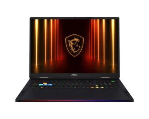 Laptop computer MSI  Notebook||Raider|18 HX AI A2XWIG|CPU  Core Ultra|U9-285HX|2800 MHz|18"|3840x2400|RAM 64GB|DDR5|6400 MHz|SSD 2TB+2TB|NVIDIA GeForce RTX 5080|16GB|ENG|Card Reader SD Expres|Windows 11 Home|Black|3.6 kg|RDR18HXAIA2XWIG-230NL 