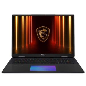 Sülearvuti MSI  Notebook||Titan 18 HX AI A2XWJG|CPU  Core Ultra|U9-285HX|2800 MHz|18"|3840x2400|RAM 64GB|DDR5|6400 MHz|SSD 6TB|NVIDIA GeForce RTX 5090|24GB|ENG|Card Reader SD Express|Windows 11 Pro|Black|3.6 kg|TITAN18HXAIA2XWJG-492NL 