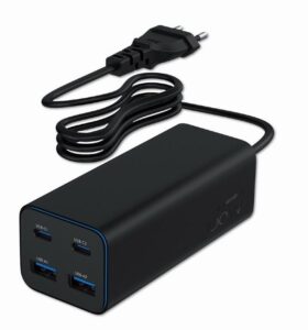Įkrovikliai ir kabeliai Gembird  CHARGER USB UNIVERSAL 4P 100W/TA-UC-2A2C-PD100-01-BK 