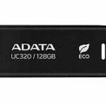 Flash drive ADATA  MEMORY DRIVE FLASH USB3.2 128G/BLACK UC320-128G-RBK/BK 