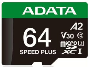 Other Computer Accessory ADATA  MEMORY MICRO SDXC 64GB UHS-I/UD64GUI3V30A2SP-RA1 