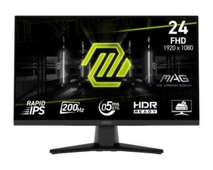 Monitors MSI  LCD Monitor||MAG 242F|23.8"|Gaming|Matte|Panel IPS|1920x1080|16:9|200Hz|0.5 ms|Colour Black|MAG242F 