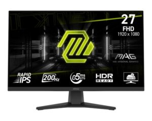 Monitors MSI  LCD Monitor||MAG 272F|27"|Gaming|Matte|Panel IPS|1920x1080|16:9|200Hz|0.5 ms|Colour Black|MAG272F 