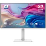 Monitoriai MSI  LCD Monitor||MODERN MD272UPHW|27"|Business/4K|Matte|Panel IPS|3840x2160|16:9|60Hz|4 ms|Speakers|Colour White|MODERNMD272UPHW 